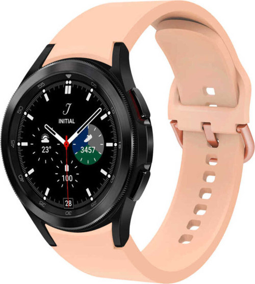 Galaxy Watch 4 Classic 42Mm Krd-50 Uyumlu Klfs Kordon-Pembe