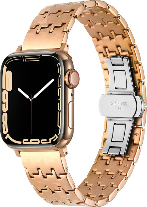Watch 38Mm Uyumlu Krd-86 Metal Klfs Kordon-Rose Gold