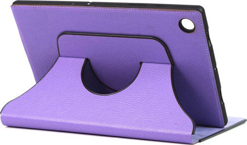 Lenovo Tab M8 Uyumlu Klfs Fest Dönebilen Standlı Kılıf-Lila