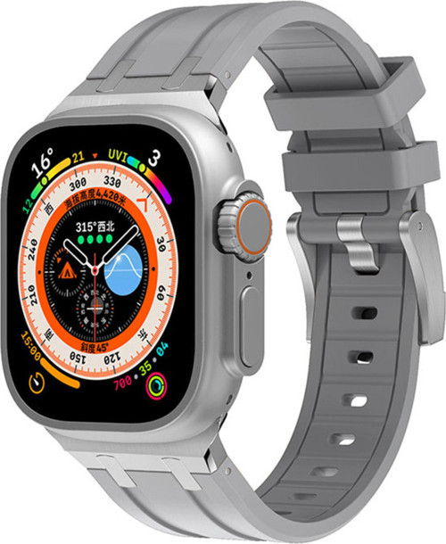 Watch Ultra 49Mm Uyumlu Krd-89 Uyumlu Klfs Kordon-Gümüş
