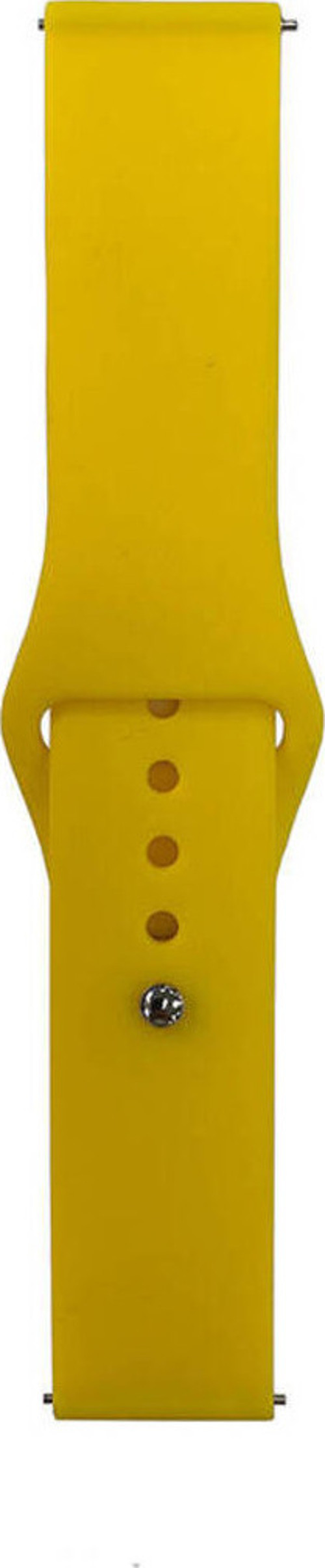 Gear S2 Band Serisi 20Mm Klasik Kordon Silikon Strap Kayış-Sarı