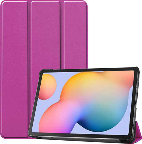 Galaxy Tab S7 Fe Lte (T737-T736-T733-T730) Uyumlu Klfs Smart Cover Standlı 1-1 Kılıf-Mor