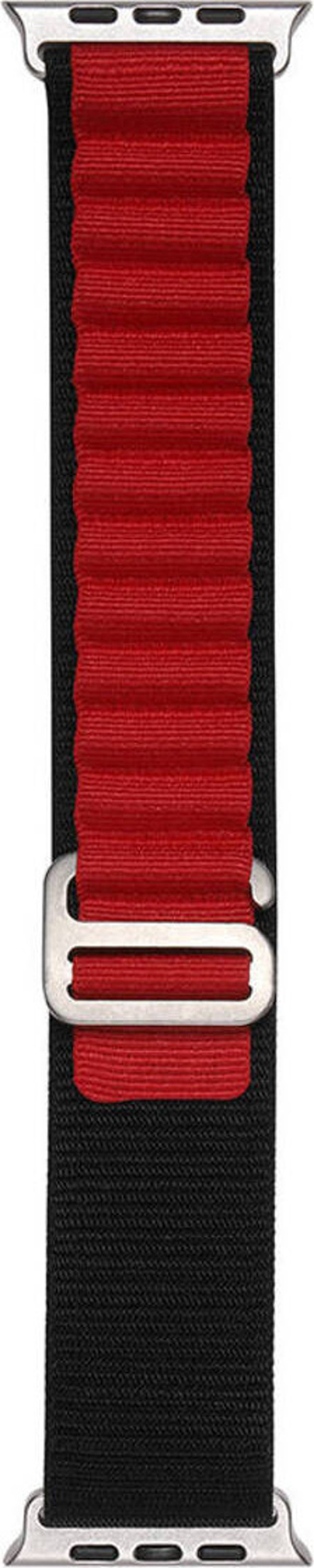 Watch 38Mm Klfs- Band-74 Hasır Kordon-Siyah-Kırmızı