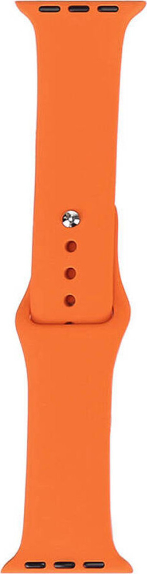 Watch 38Mm Band Serisi Klasik Kordon Silikon Strap Kayış-Turuncu