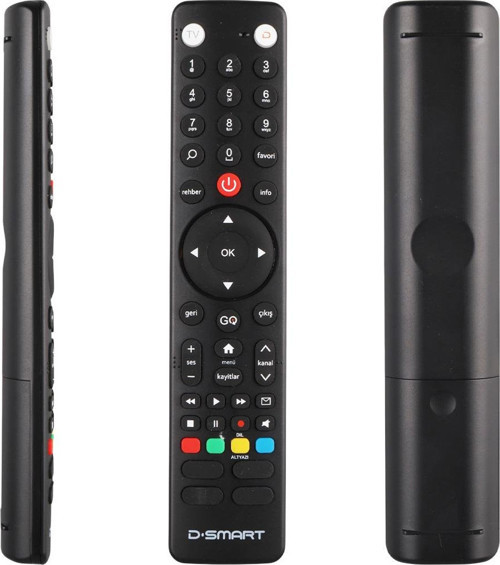 D-Smart Yeni Seris GO Tuşlu HD Uydu Alıcı Kumandası