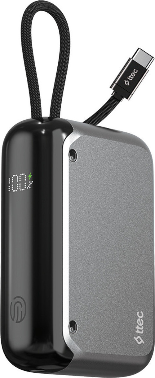 ReCharger LCD 10.000mAh PD 30W USB-C Dahili Kablolu Taşınabilir Hızlı Şarj Aleti/Powerbank 2BB228UG