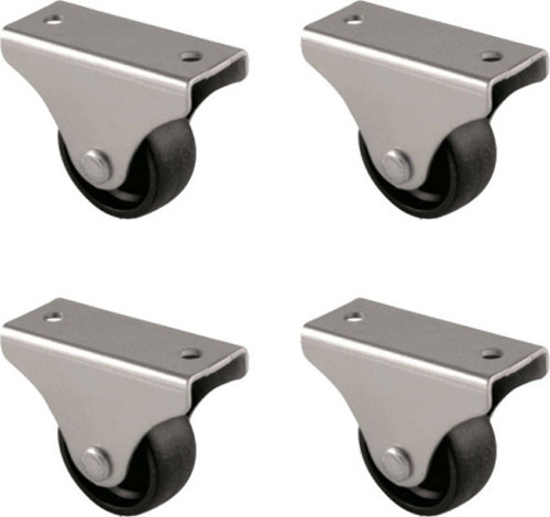 Furç Sabit Teker - 32MM - Siyah HKS228 - 4 Adet