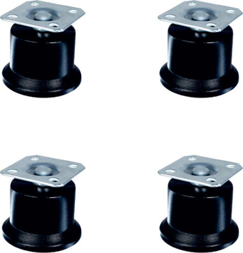 Bekleme Bingo Ayak Tablalı - 50MM - Siyah HKS280 - 4 Adet