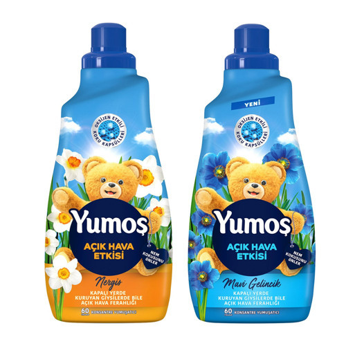 Açık Hava Etkisi 1440 ml Nergis ve Mavi Gelincik Kons.Yumuşatıcı 2 li Set
