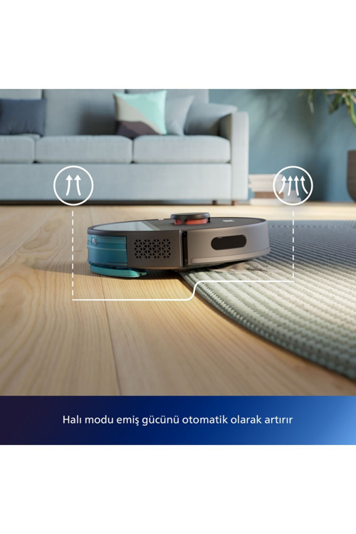HomeRun 3000 Serisi Aqua Siyah Akıllı Robot Süpürge - AYAKKABILIK HEDİYELİ