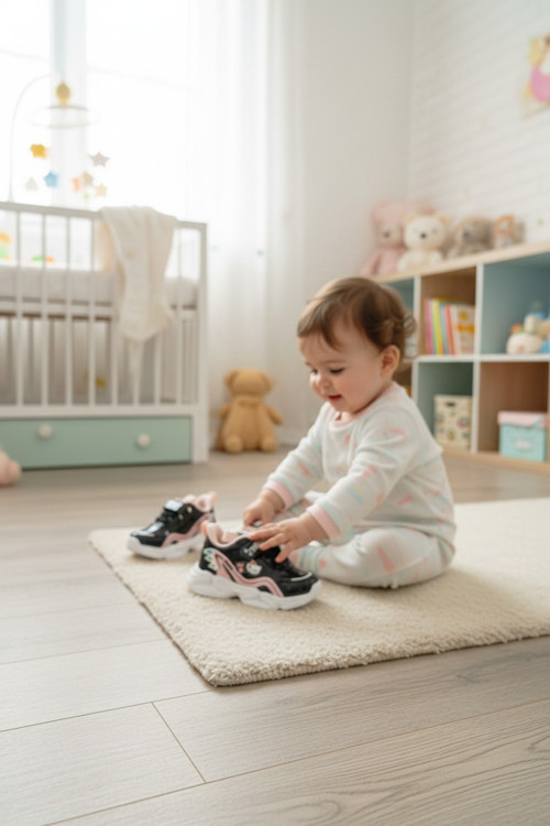 Enoch Hello Kitty Karakter Figürlü Ve Kanat Detaylı Kız Çocuk İlk Adım Spor Ayakkabı