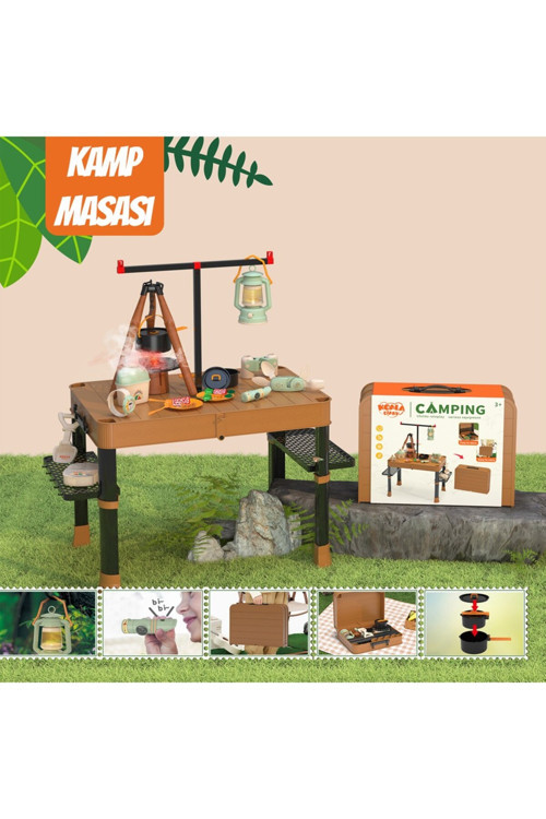 Learning Fun Katlanabilir Kamp Masalı Kamp Seti Oyuncak Mutfak Kamp Oyun Seti