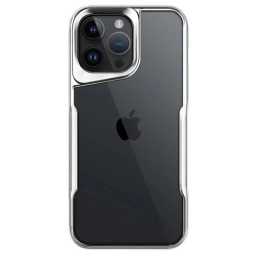 İphone 15 Pro Max Kılıf Boyi Silikon Kapak - Gümüş