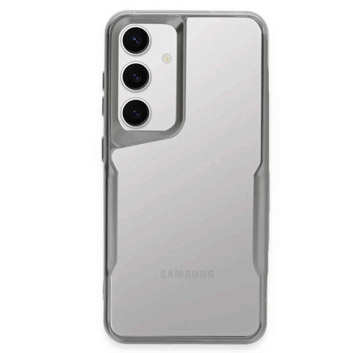 Samsung Galaxy S24 Kılıf Boyi Silikon Kapak - Gümüş