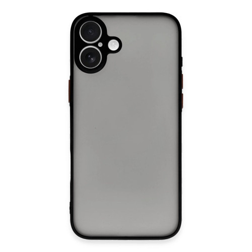 İphone 16 Plus Kılıf Montreal Silikon Kapak - Siyah