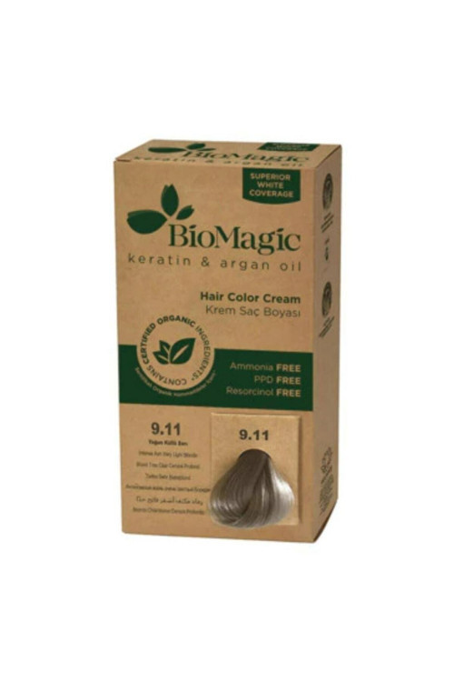 Natural Saç Boyası 9.11 Yogun Küllü Sarı.;MIRACLE10113