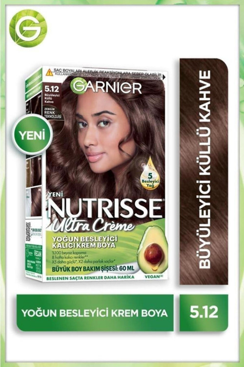 Nutrisse Ultra Krem Saç Boyası 5.12 BÜYÜLEYİCİ KÜLLÜ