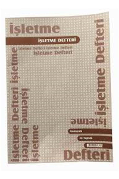 Işletme Defteri Numaralı 24 Yaprak