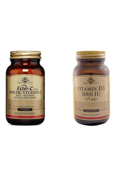 Ester-C Plus 1000mg 30 Tablet + Vitamin D3 1000 100 Tablet