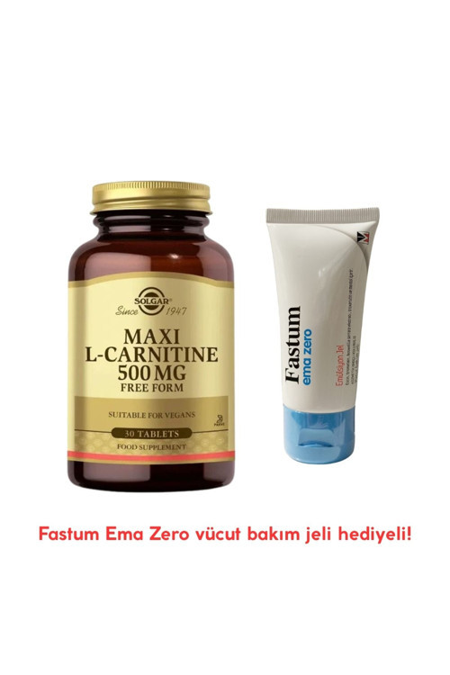 Maxi L-Carnitine 500 mg 30 Tablet (50ml Fastum Ema Zero Jel Hediyeli)