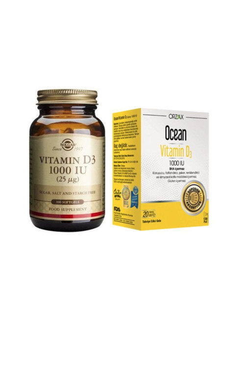 Vitamin D3 1000 Iu Sprey 20 Ml + D3 Vitamini 1000 Iu 100 Kapsül
