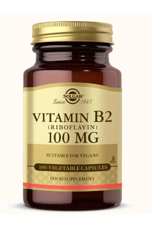 Vitamin B2 Riboflavin 100 mg 100 Kapsül
