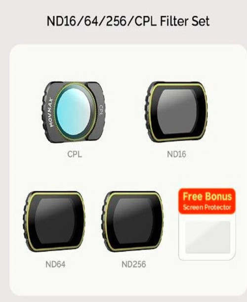 ND 16/64/256/CPL Filter Set For DJI Pocket 3