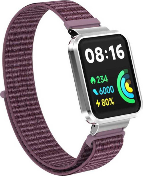 Apple Watch 38Mm Klfs Krd-115 Renkli Taş Tasarımlı Kordon-Rose Pembe