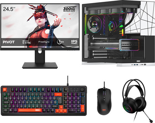 DRx8302 Ryzen 5 7500X3D 32GB DDR5 1TB NVMe 16GB RTX5060Ti 24.5 İnç 300Hz 1ms Oyuncu Oem Paket