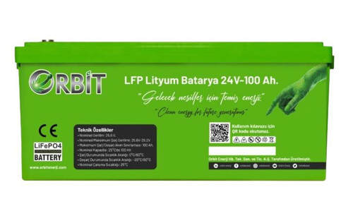 24V 100Ah Marin Lityum LiFePO4 Akü