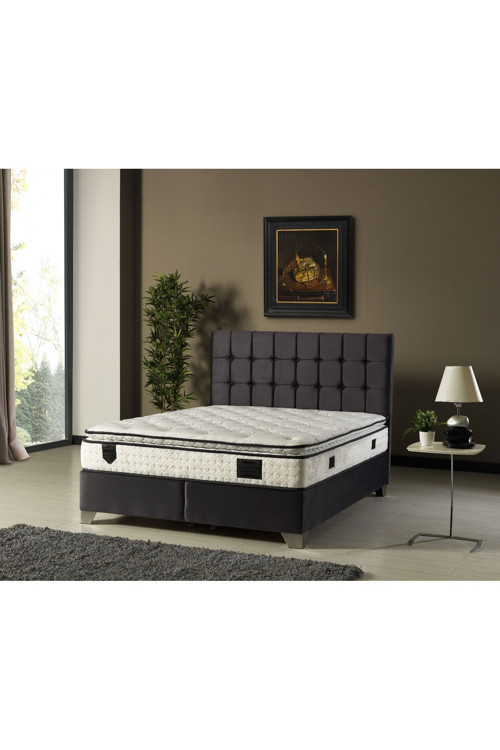 Luvita Tavşan Tüyü Ultra Full Ortopedik Pedli Yatak (Antrasit) 120x200