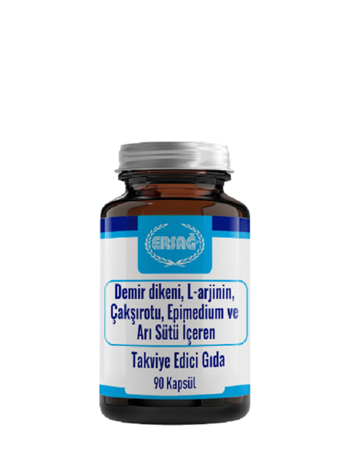 DEMİR DİKENİ, L-ARJİNİN, ÇAKŞIROTU, EPİMEDİUM VE ARI SÜTÜ İÇEREN GIDA TAKVİYESİ