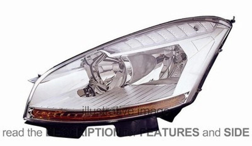 Citroen C4 Pıcasso Ön Far Motorlu Sol 2006 (Oem No: 6208A8)