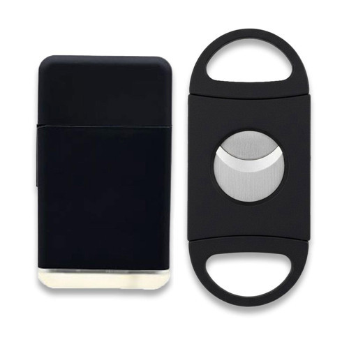 Plastik Jet Alev Puro Çakmağı Kesici Seti Siyah