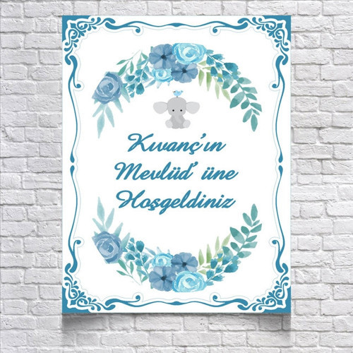 Fil Temalı Mevlüd Afişi 35X50 Cm