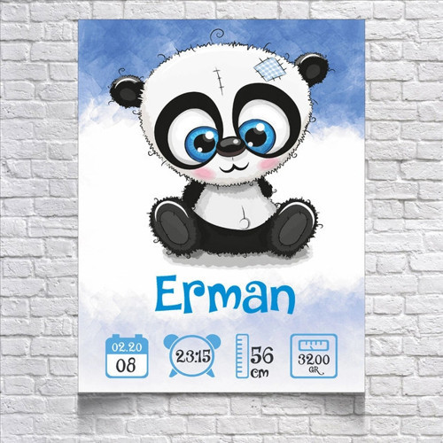 Sevimli Panda Temalı Yaş Panosu 2