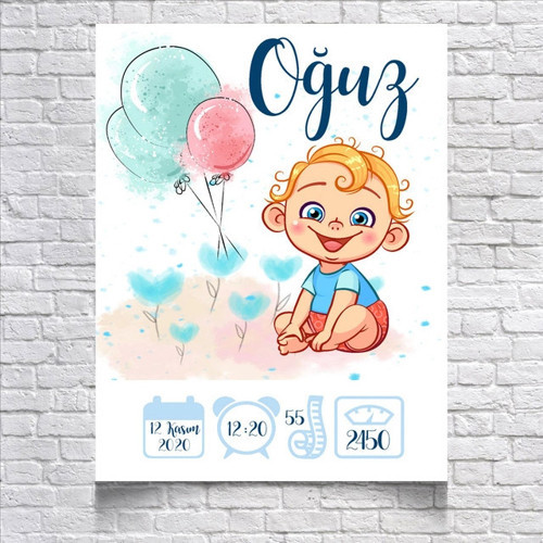 Sevimli Bebek Temalı Yaş Panosu