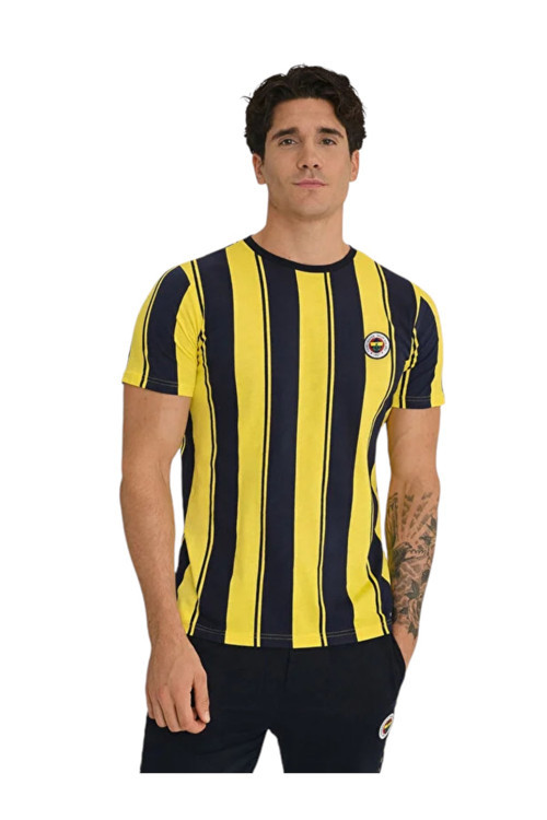 ERKEK TRİBÜN ÇUBUKLU T-SHİRT