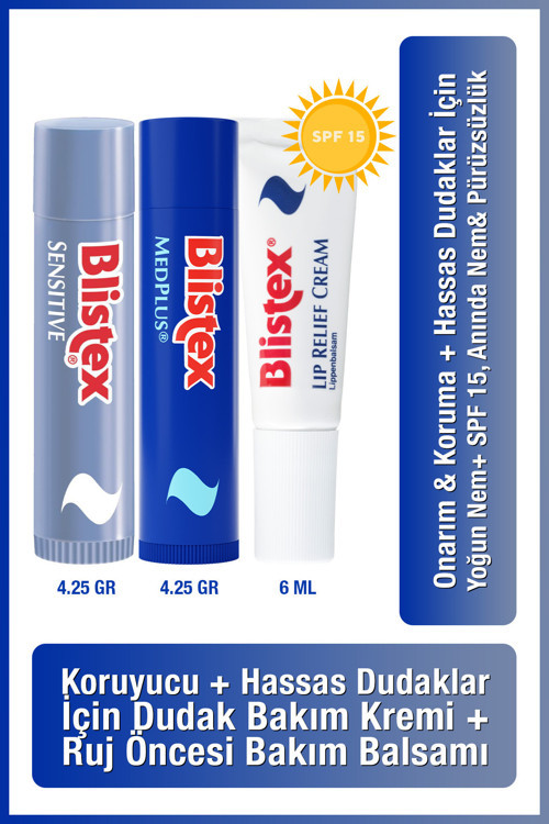 Med Plus Stick Sensitive Lip Relief Cream Spf15