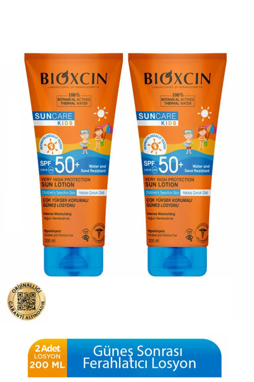 Sun Care Çok Çok Yüksek Korumalı Çocuk Güneş Kremi 50 Spf - % 100 Botanik Aktif 200 ml 2 adet