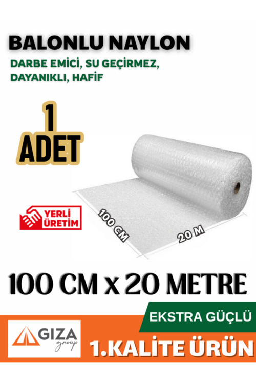 100Cmx20Mt Üç Katlı Kalın Balonlu Naylon Patpat Pıtpıt Ambalaj, Paketleme, Eşya Koruma Naylonu