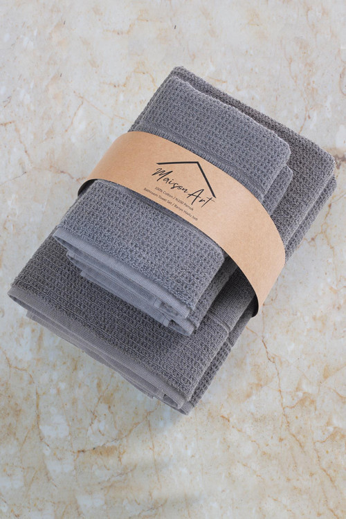 Royal | 50x90 - 70x140 Cm 2'Li Banyo Havlu Seti, %100 Pamuklu Havlu Takımı