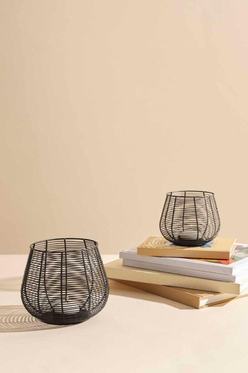 Wire Metal Tealight Mumluk L