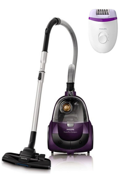 Fc9323-07 Powerpro Compact Toz Torbasız Elektrikli Süpürge ve Bre225 Epilatör