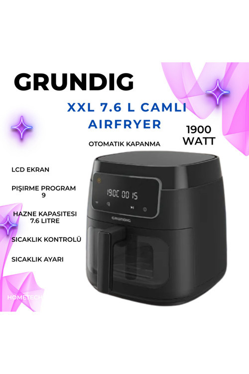 AirFit XXL 7.6 L Camlı Airfryer