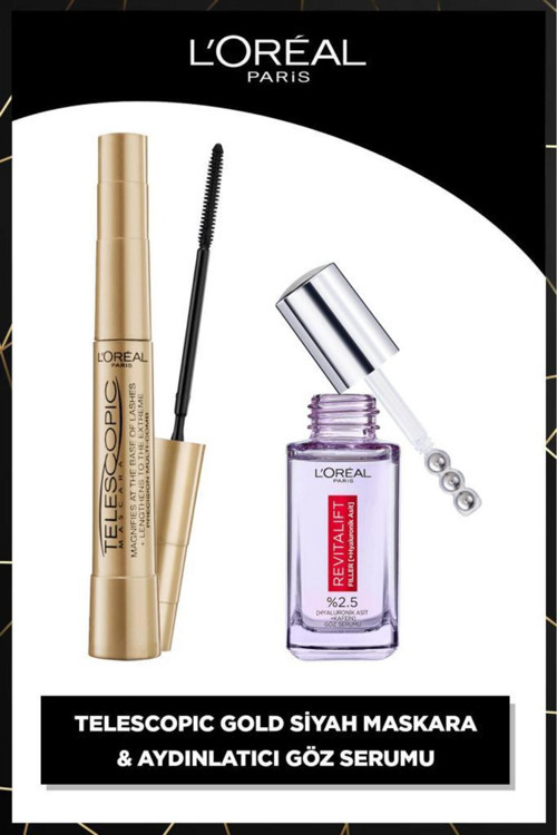 Telescopic Maskara & Revitalift Filler Aydınlatıcı Göz Serumu 2 li Set