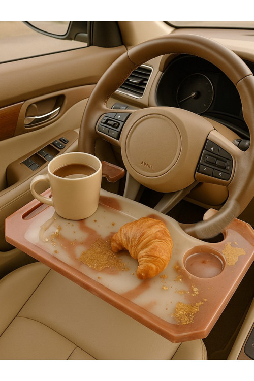 Çift Taraflı Araba Direksiyon Tepsisi, Yemek Ve Çalışma Tepsisi, Araba Laptop Tepsisi,