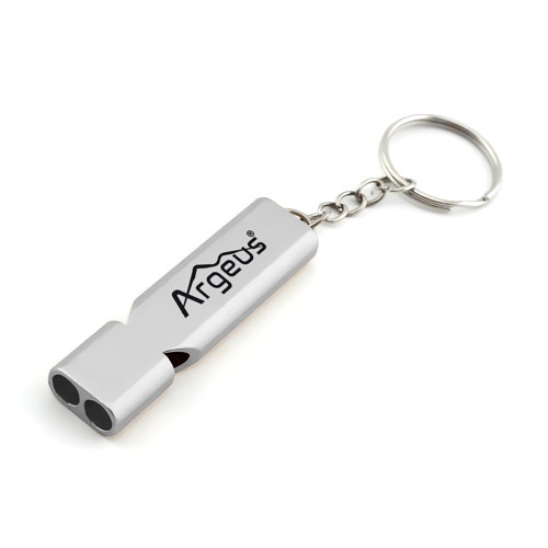 Anahtarlıklı Alüminyum Acil Durum Düdüğü Gümüş