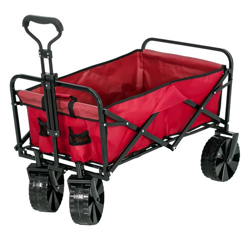 Katlanabilir Plaj-Bahçe-Kamp Arabası Kırmızı