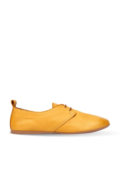 Shoes Sarı Deri Kadın Düz Babet 01wj2123